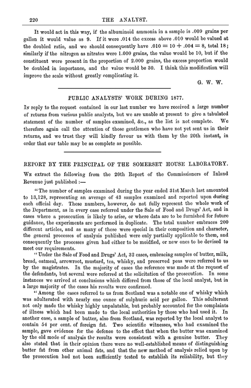 Report by the principal of the Somerset House Laboratory