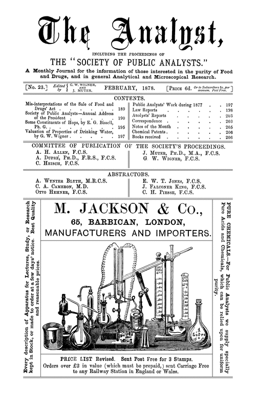 Contents pages