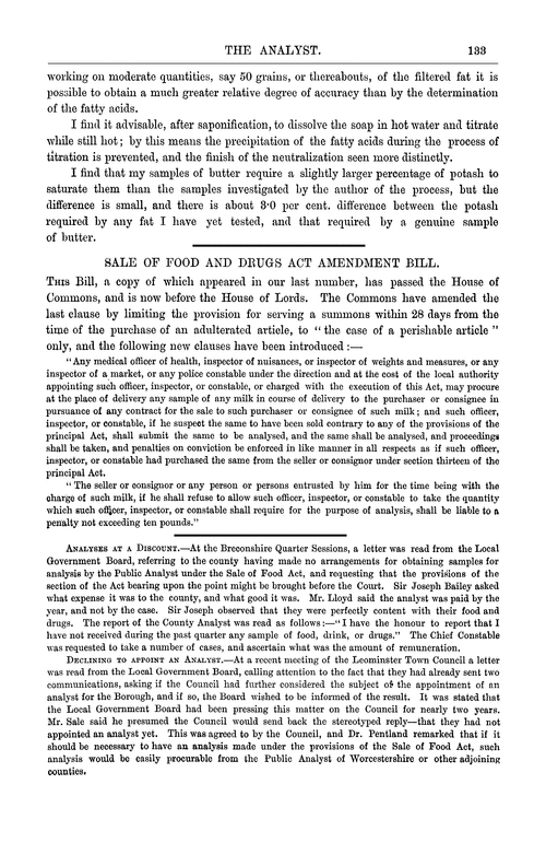 Sale of Food and Drugs Act Amendment Bill