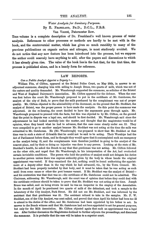 Law reports Analyst (RSC Publishing)