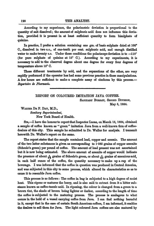 Report On Coloured Imitation Java Coffee Analyst Rsc Publishing