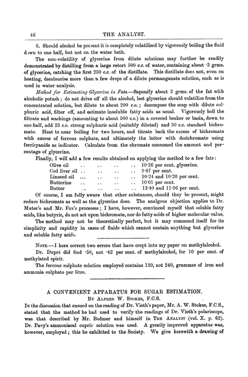A convenient apparatus for sugar estimation