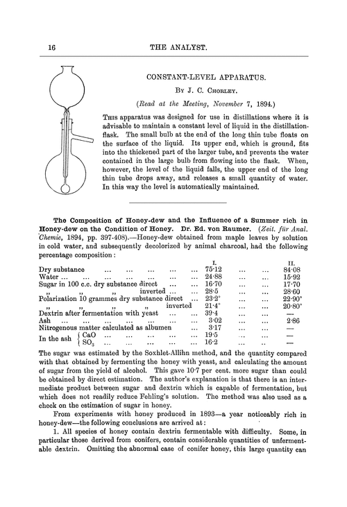 Constant-level apparatus