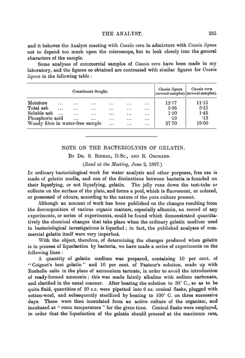 Note on the bacteriolysis of gelatin