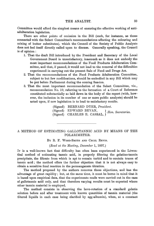 A method of estimating gallotannic acid by means of the polarimeter