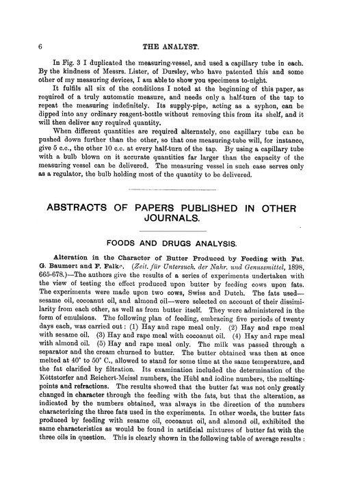 Foods and drugs analysis