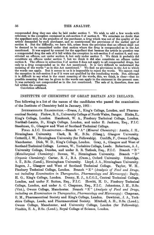 Institute of Chemistry of Great Britain and Ireland