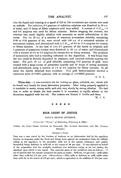 High Court Of Justice King S Bench Division Analyst Rsc