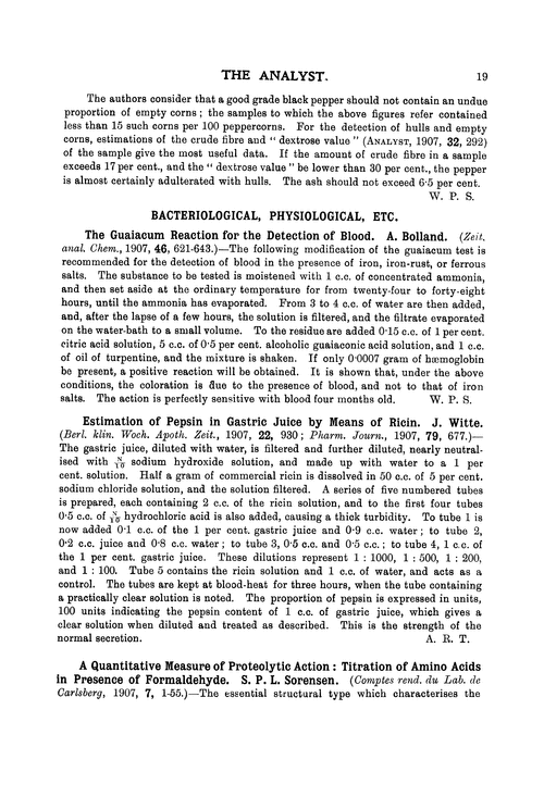 Bacteriological, physiological, etc. Analyst (RSC Publishing)