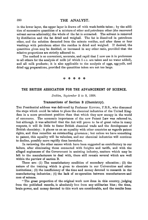 The British Association for the Advancement of Science