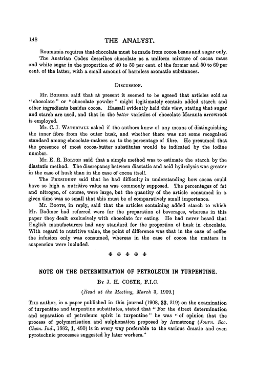 Note on the determination of petroleum in turpentine