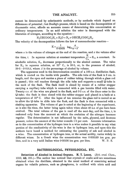 Bacteriological, physiological, etc.