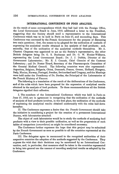 International Conference on Food Analysis