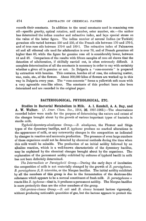 Bacteriological, physiological, etc.