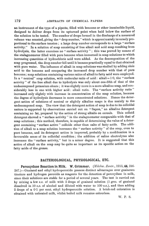 Bacteriological, physiological, etc.