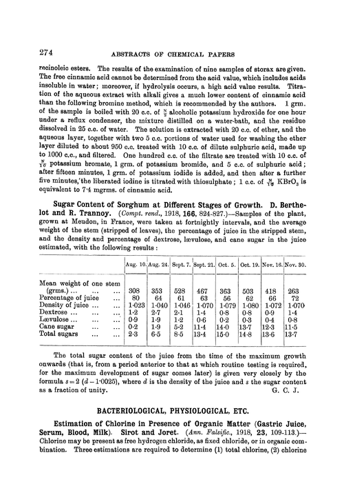 Bacteriological, physiological, etc.