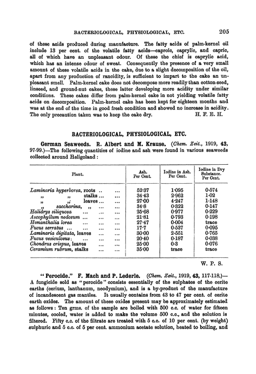 Bacteriological, physiological, etc.