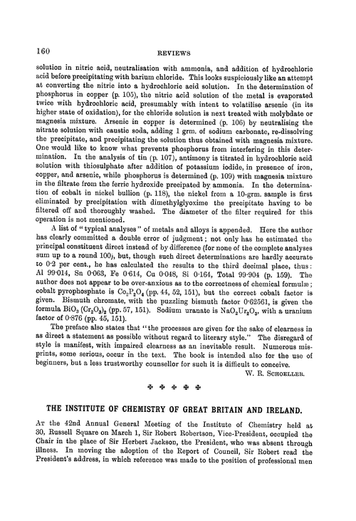 The Institute of Chemistry of Great Britain and Ireland