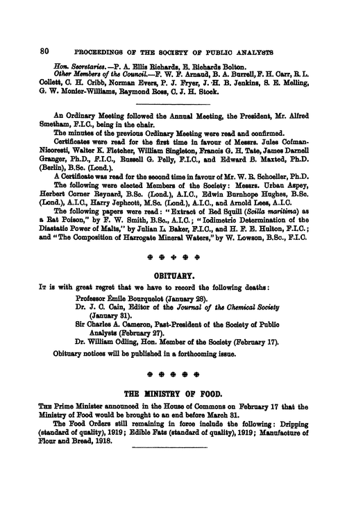 The Ministry of Food