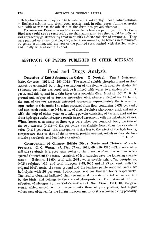 Food and drugs analysis