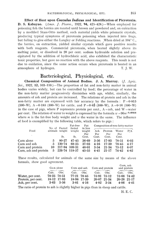 Bacteriological, physiological, etc.