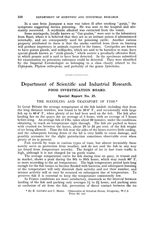 Department of Scientific and Industrial Research. Food Investigation Board