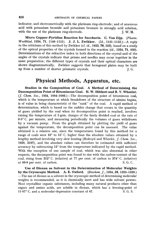 Physical methods, apparatus, etc.