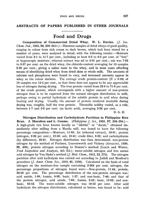 Food and drugs