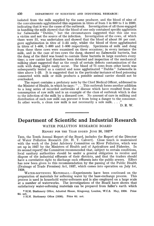 Department of Scientific and Industrial Research