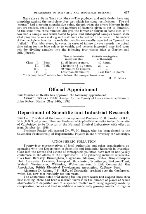 Department of Scientific and Industrial Research