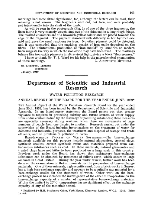 Department Of Scientific And Industrial Research Water Pollution