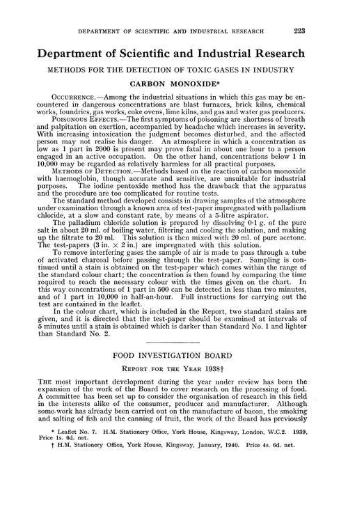 Department of Scientific and Industrial Research