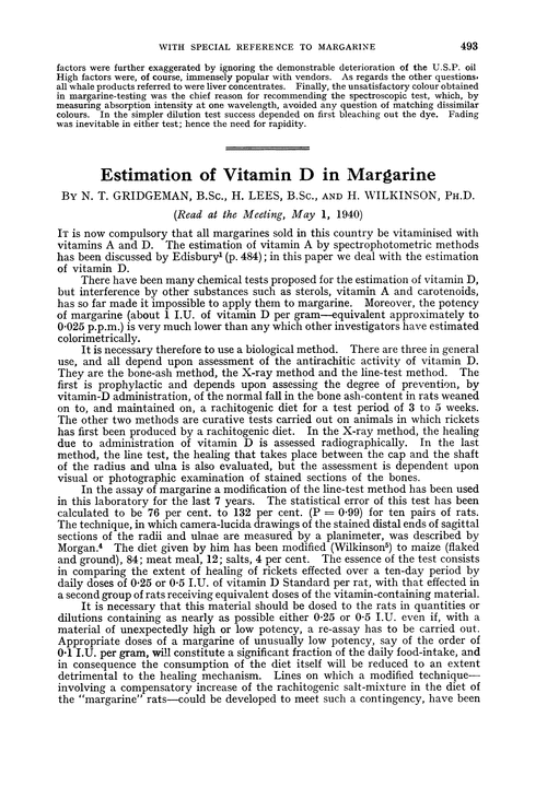 Estimation of vitamin D in margarine