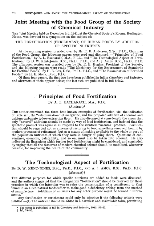 The technological aspect of fortification