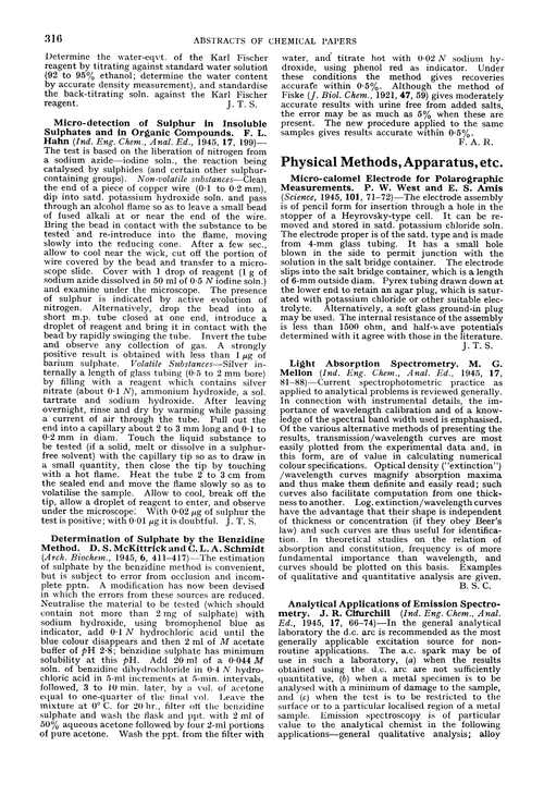 Physical methods, apparatus, etc.