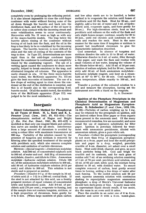 Abstracts of papers published in other journals. Inorganic