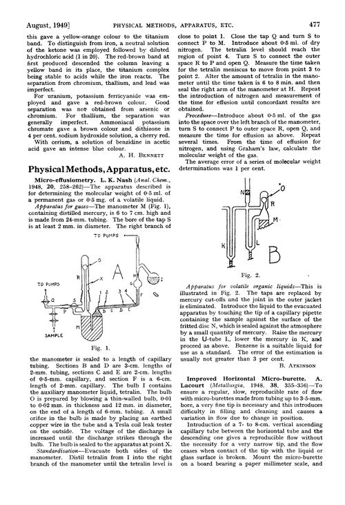 Abstracts of papers published in other journals. Physical methods, apparatus, etc.