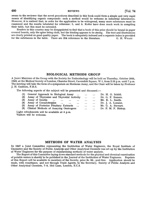 Biological Methods Group