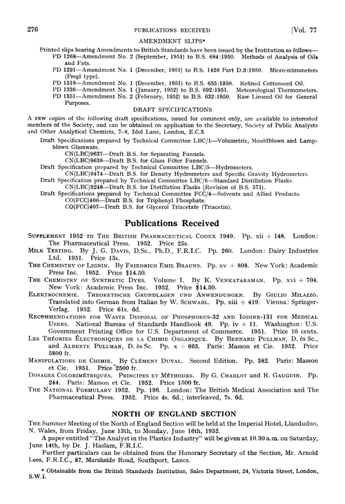 North of England Section