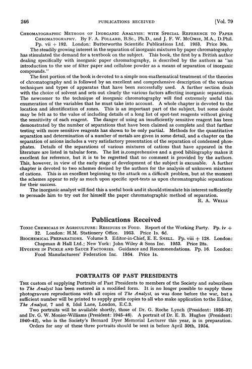 Portraits of Past Presidents