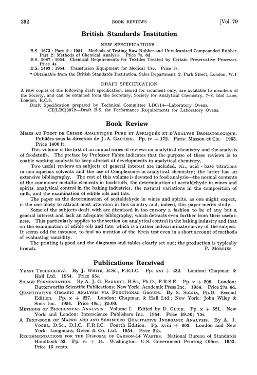 Publications received