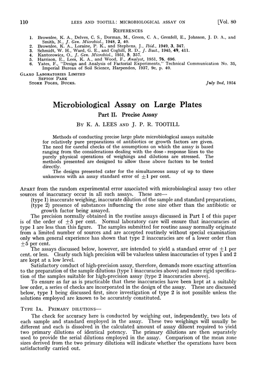 Microbiological assay on large plates. Part II. Precise assay