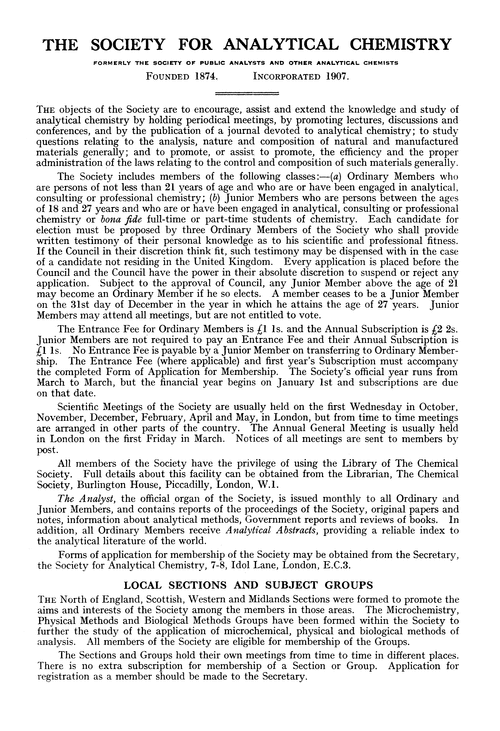 Local Sections and Subject Groups