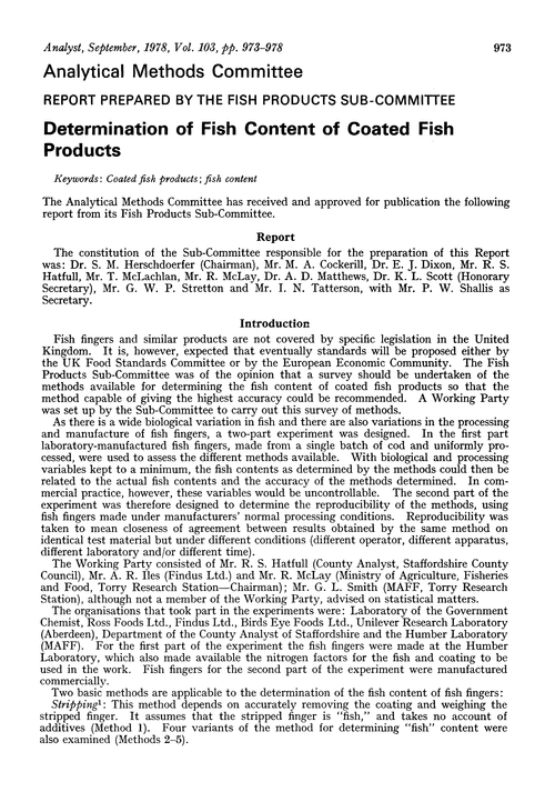 Determination of fish content of coated fish products