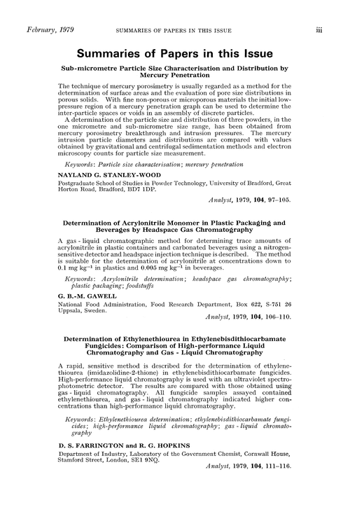 Front matter - Analyst (RSC Publishing)