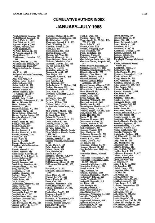 Cumulative author index