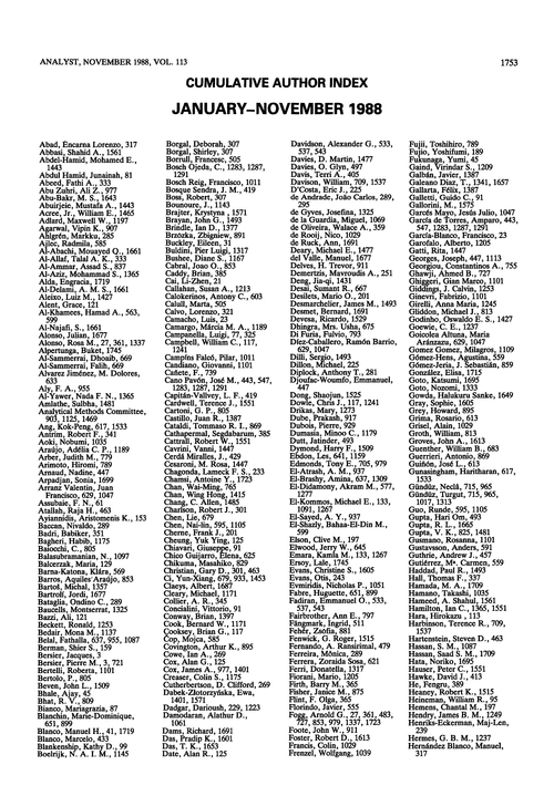 Cumulative author index