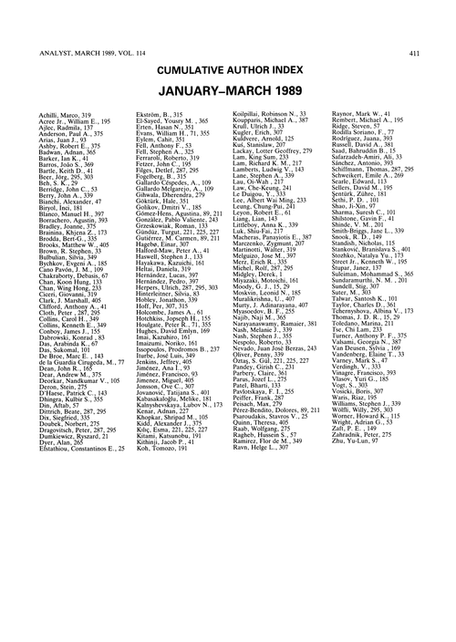 Cumulative author index