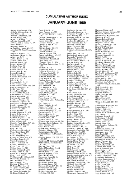 Cumulative author index