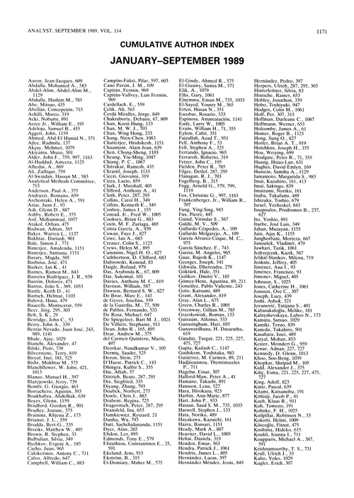 Cumulative author index